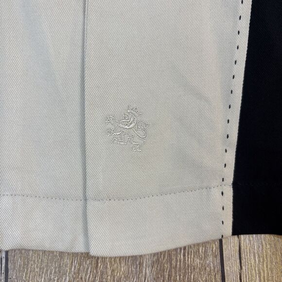 Nat Nast Silk Shirt XXL 2XL Black Beige Tony Soprano Bowling Shirt - Picture 8 of 8